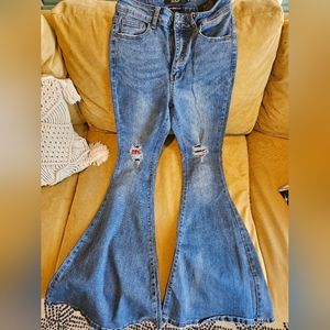 L & B Serape Flares size 2